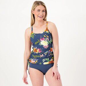 Jantzen Printed Cami Tankini with Comfort Core Brief - Floral (Sz ) a599572